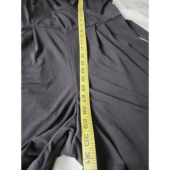 NY & Company Romper Women’s Medium Stretchy Black Sleeveless Lightweight Pockets - Picture 10 of 11